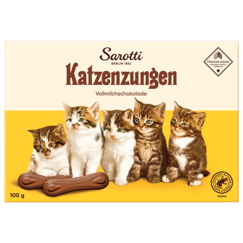 Sarotti Katzenzungen Vollmilchschokolade 100g